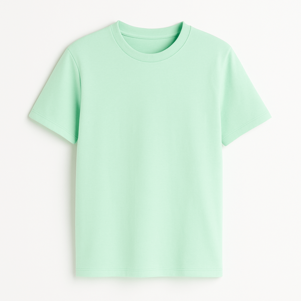 Solid Teal Regular Fit T-shirt
