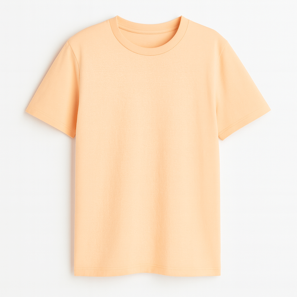 Solid Yellow Regular Fit T-shirt