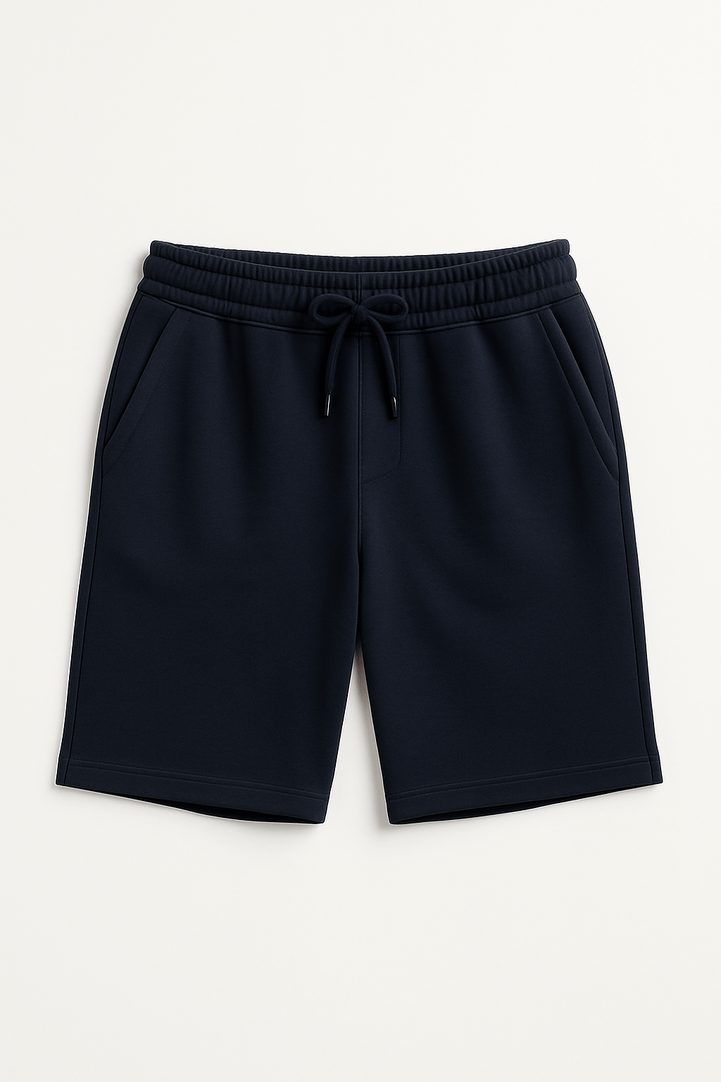Knitted Shorts Easy Fit Navy Blue