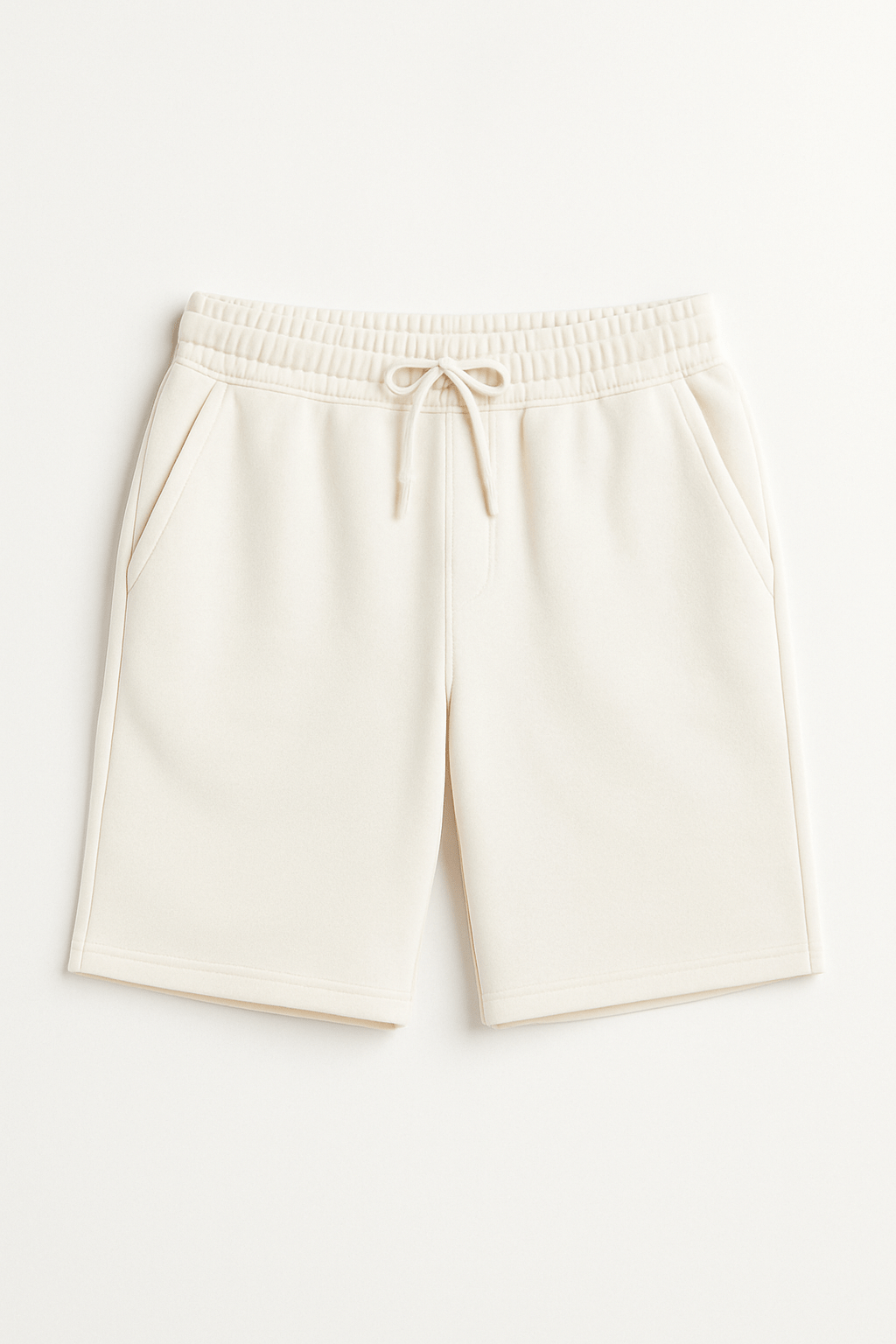 Knitted Shorts Relaxed Fit white