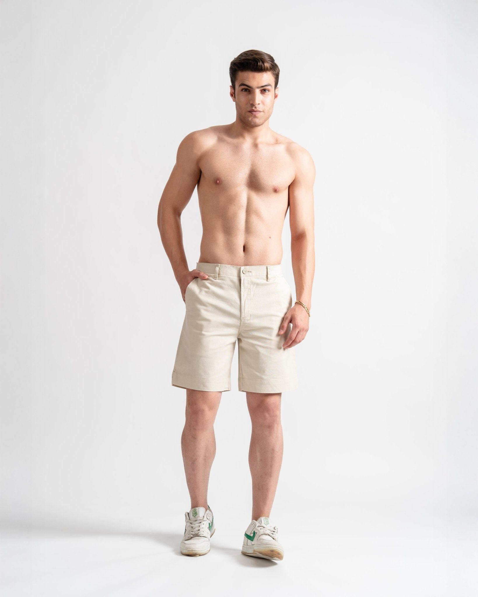Woven Shorts Relaxed Fit off white