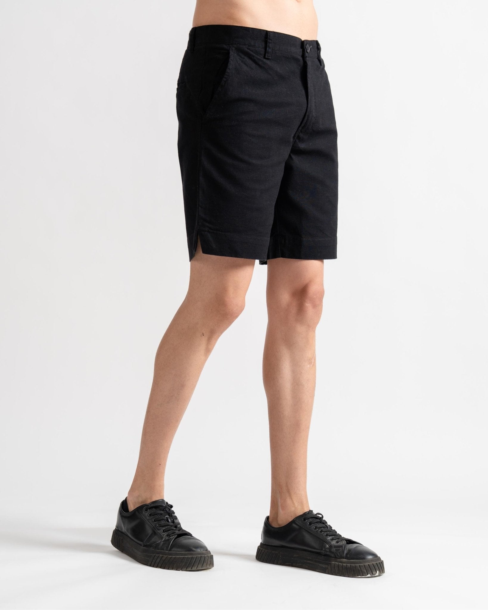 Woven Shorts Relaxed Fit Black