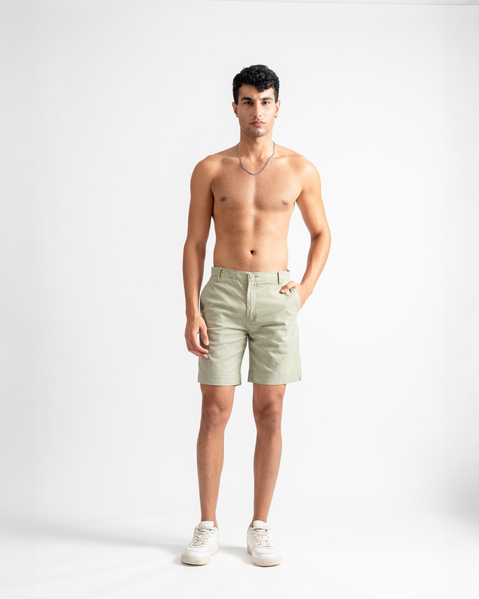Woven Shorts Relaxed Fit Sage