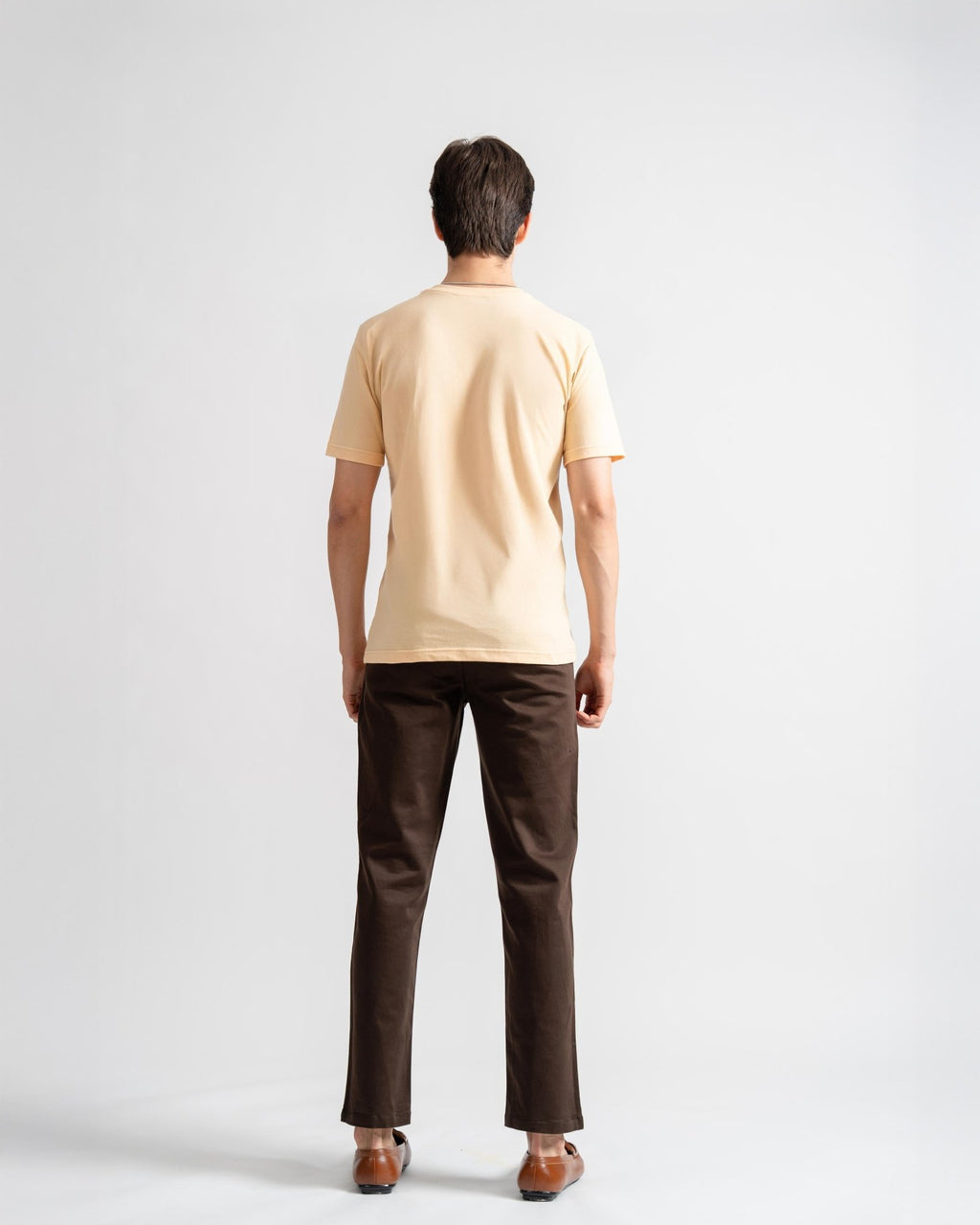 Solid Yellow Regular Fit T-shirt