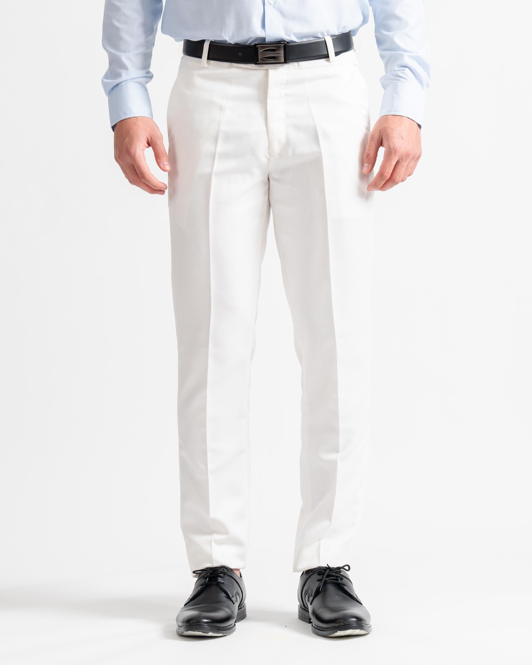 Formal Trouser Slim Fit Off White