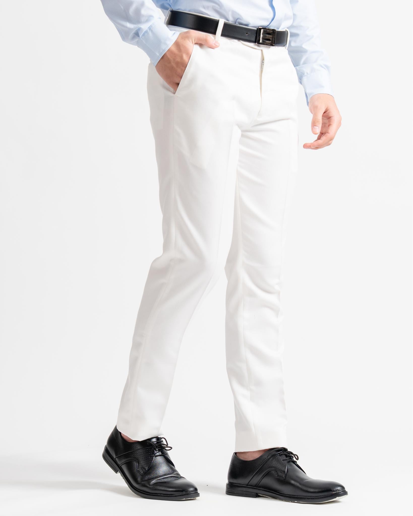 Formal Trouser Slim Fit Off White
