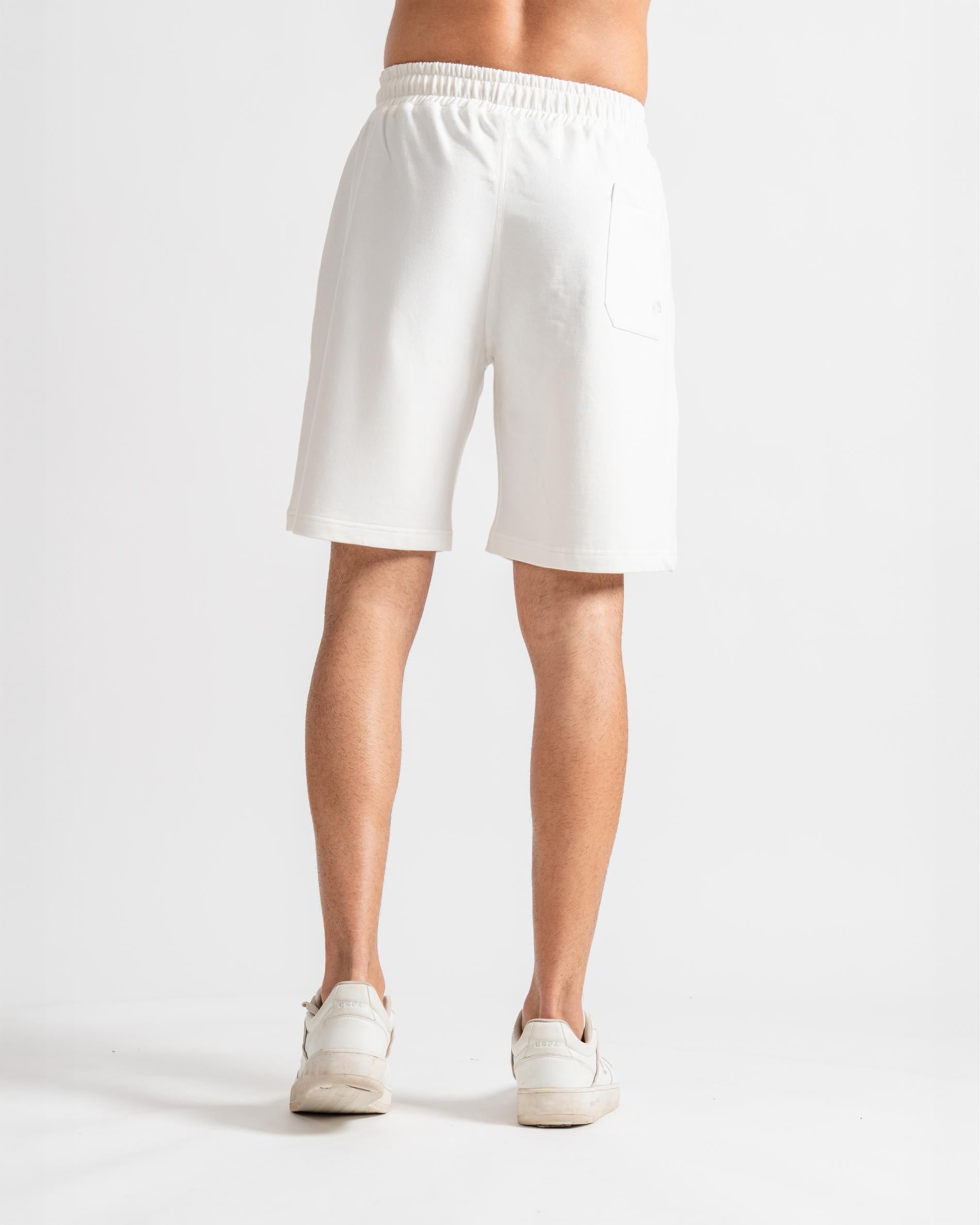 Knitted Shorts Relaxed Fit white