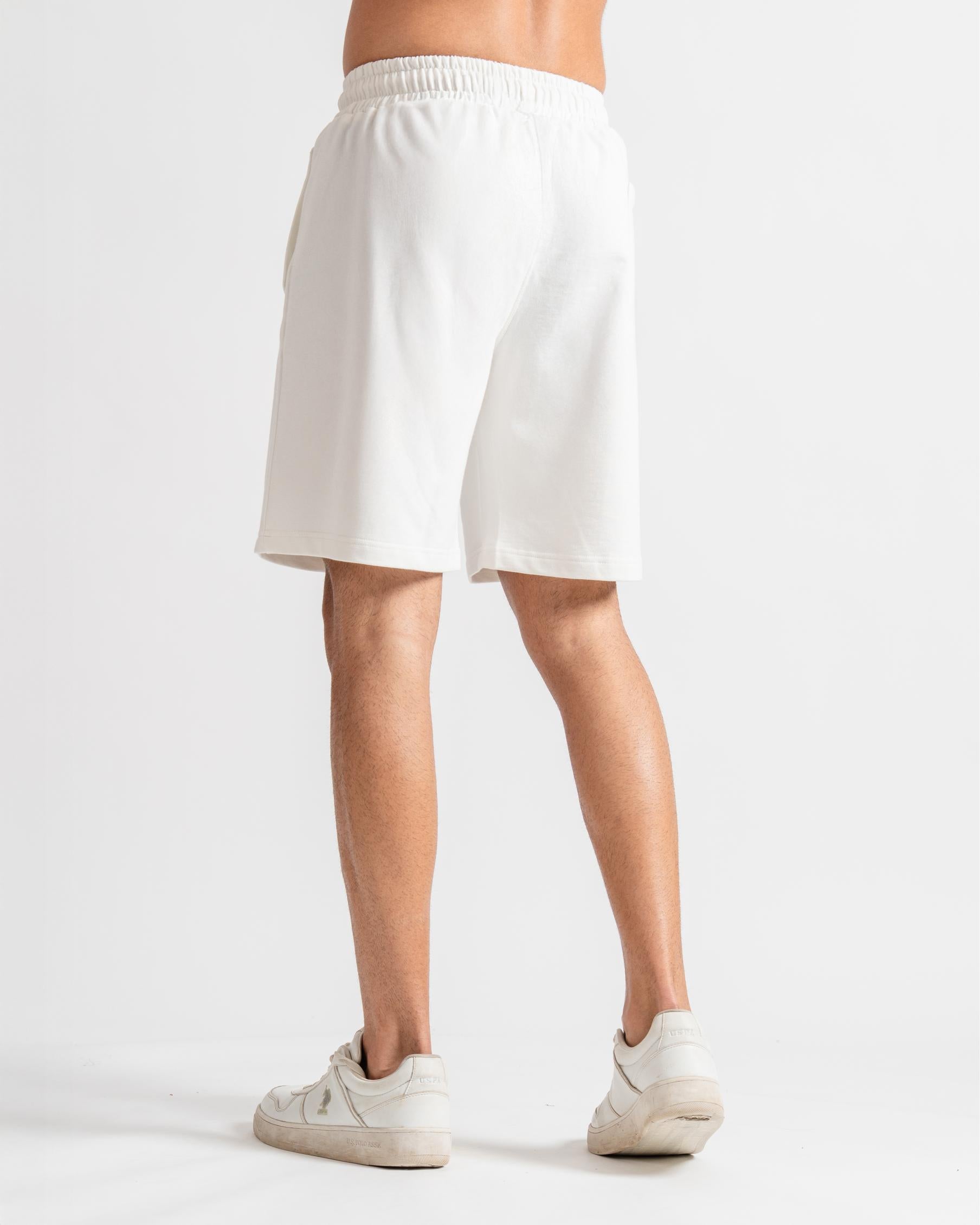 Knitted Shorts Relaxed Fit white