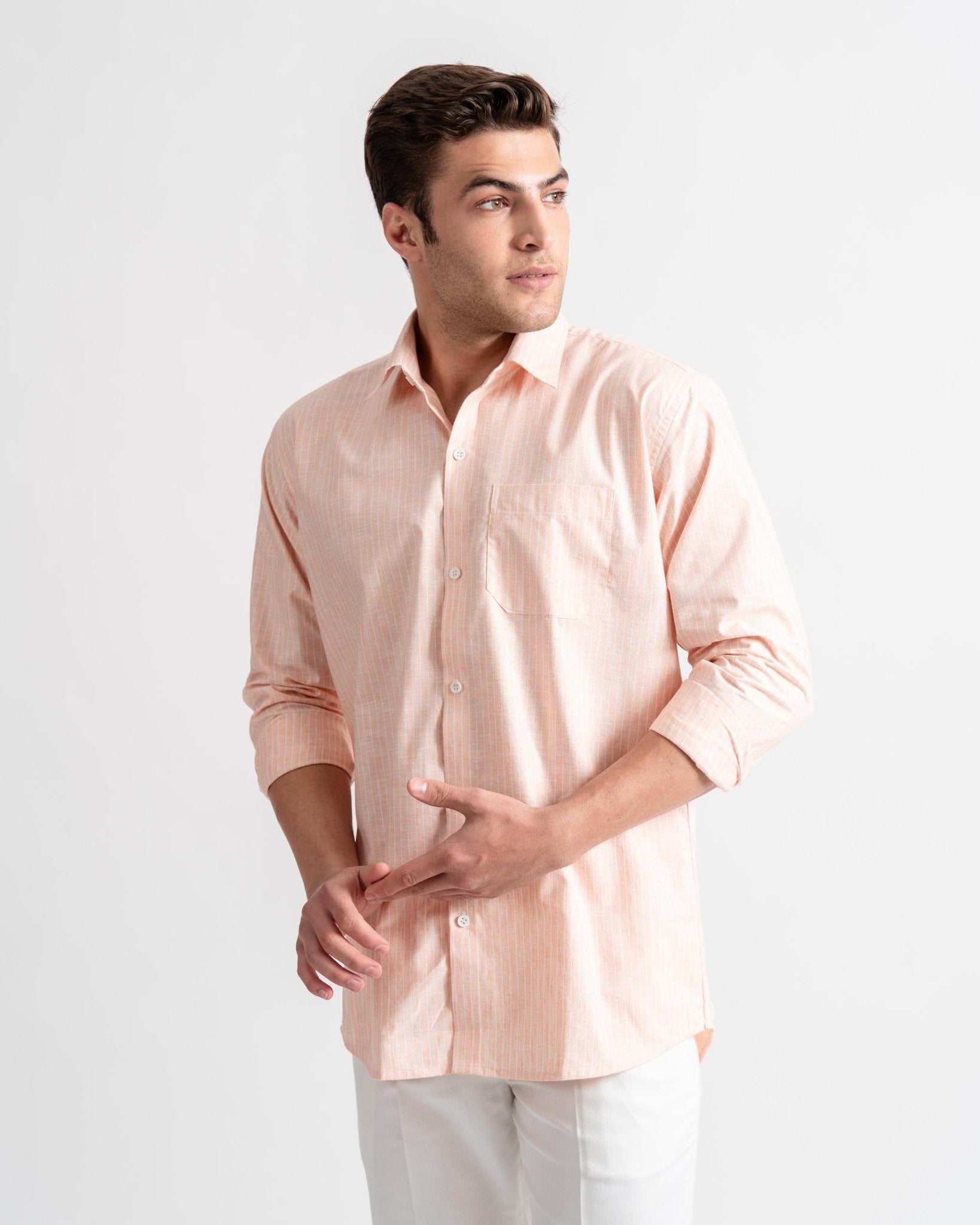 Linen Slim Fit Casual Shirt