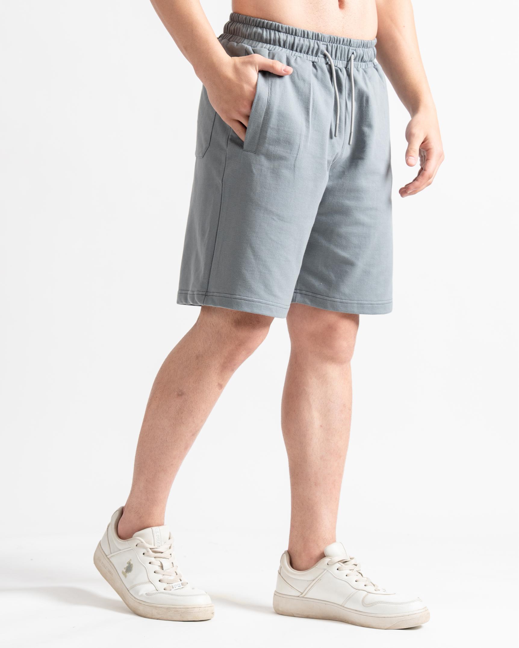 Knitted Shorts Easy Fit Grey