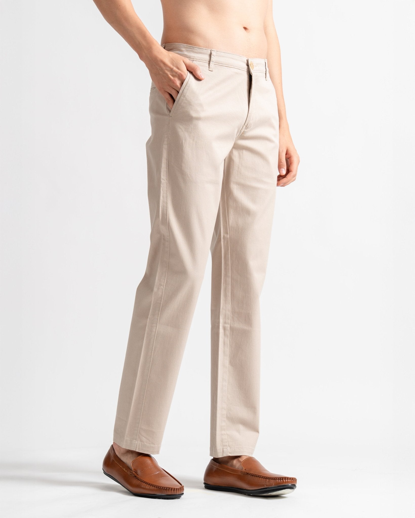 Chinos Slim Tapered Fit Beige