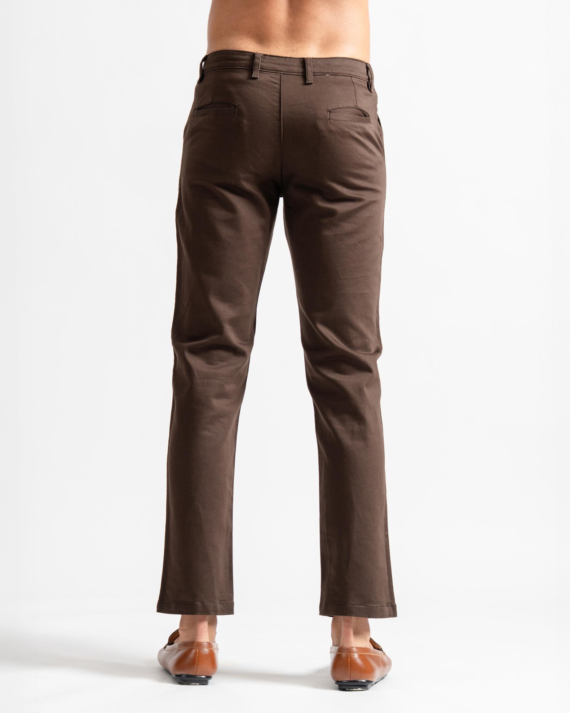 Chinos Slim Tapered Fit Dark Brown