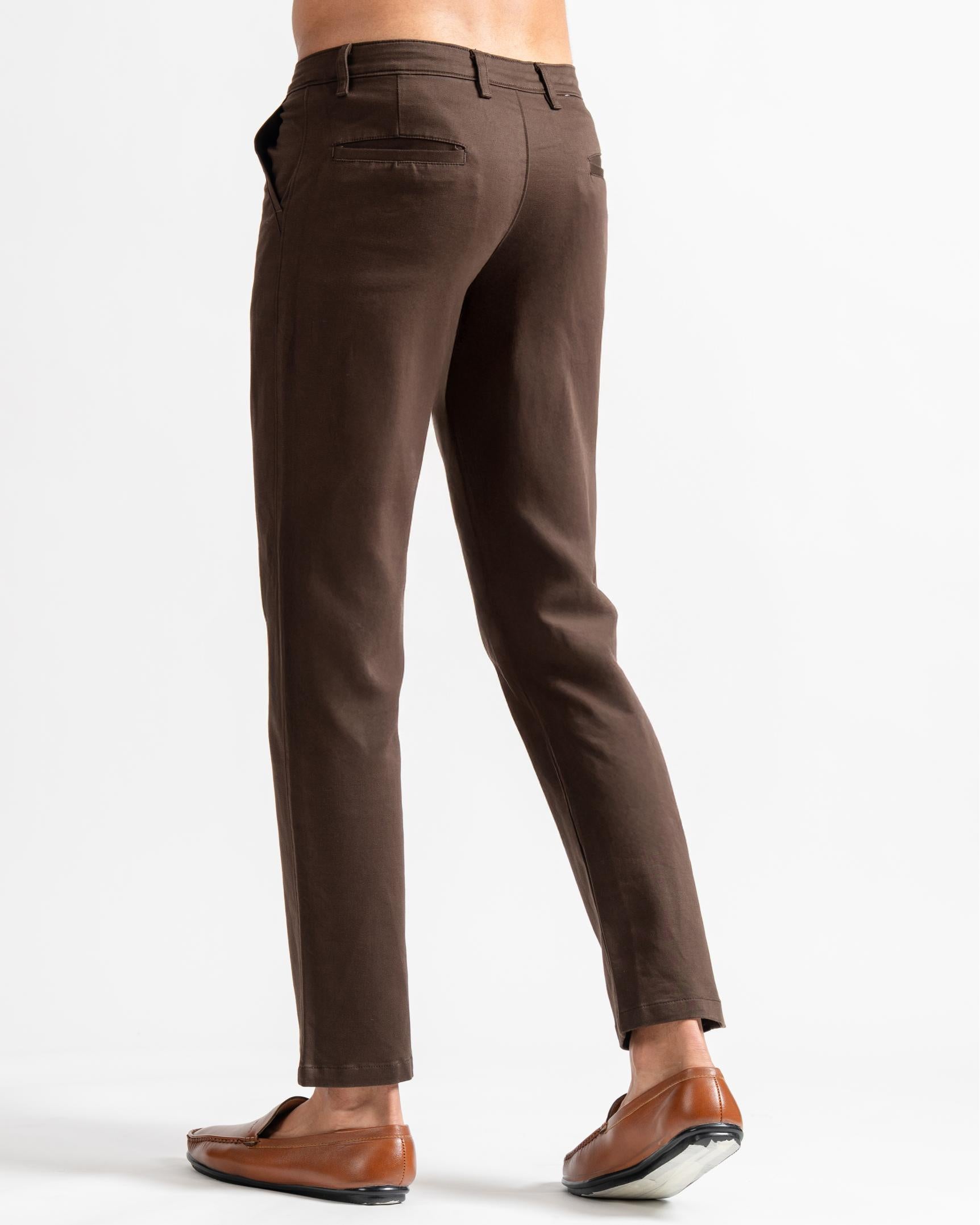 Chinos Slim Tapered Fit Dark Brown