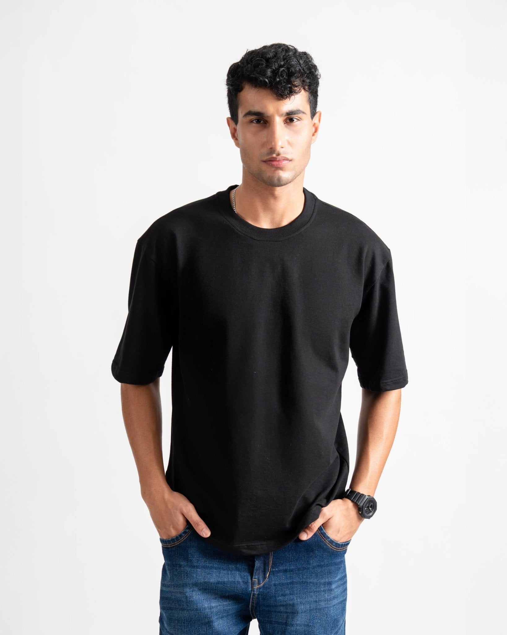 Jet Black Oversized T-Shirt