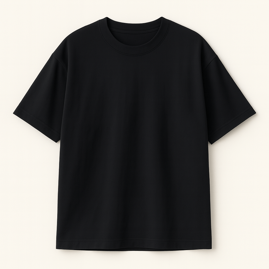 Jet Black Oversized T-Shirt