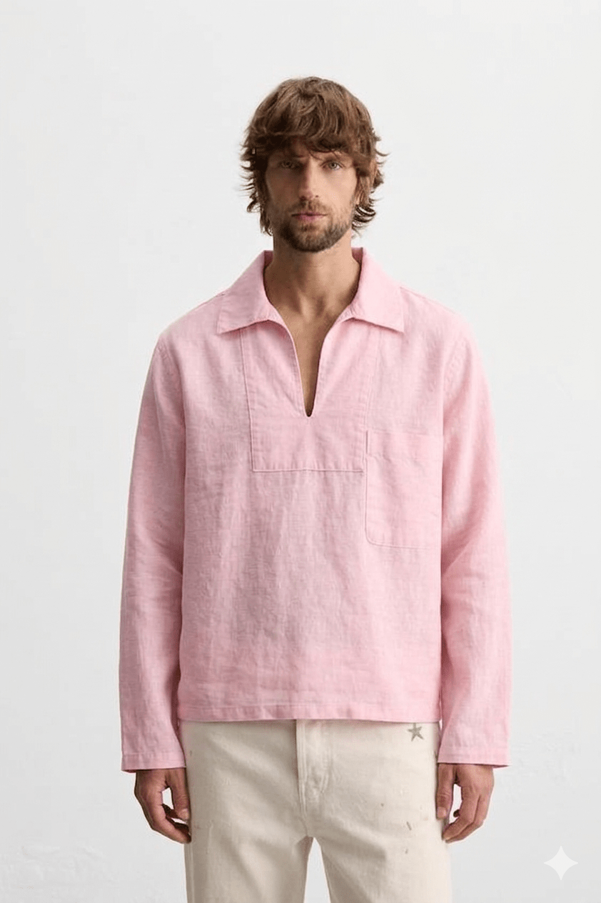 Linen Smock Burnt Pink